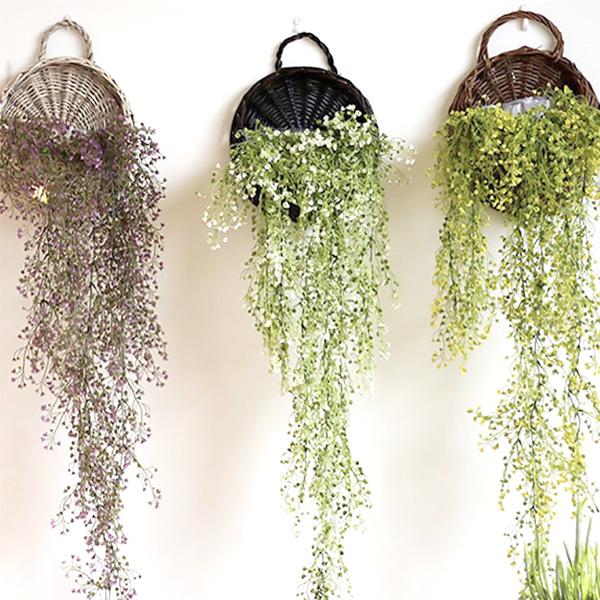 Woven Hanging Planter Wicker Basket (Various Designs)