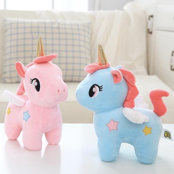 Winged Unicorn Stuffed Toy (Various Colors)